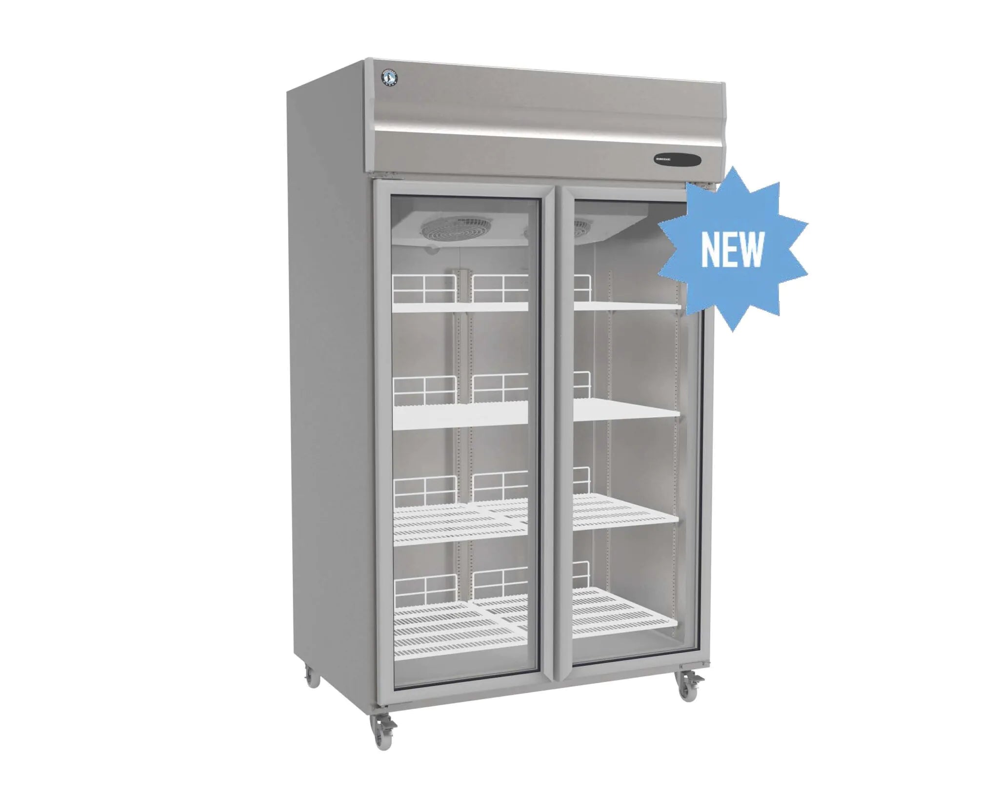 Hoshizaki - 1,119L Glass Door Fridge 2 Door - HR-127 GLASS DOOR