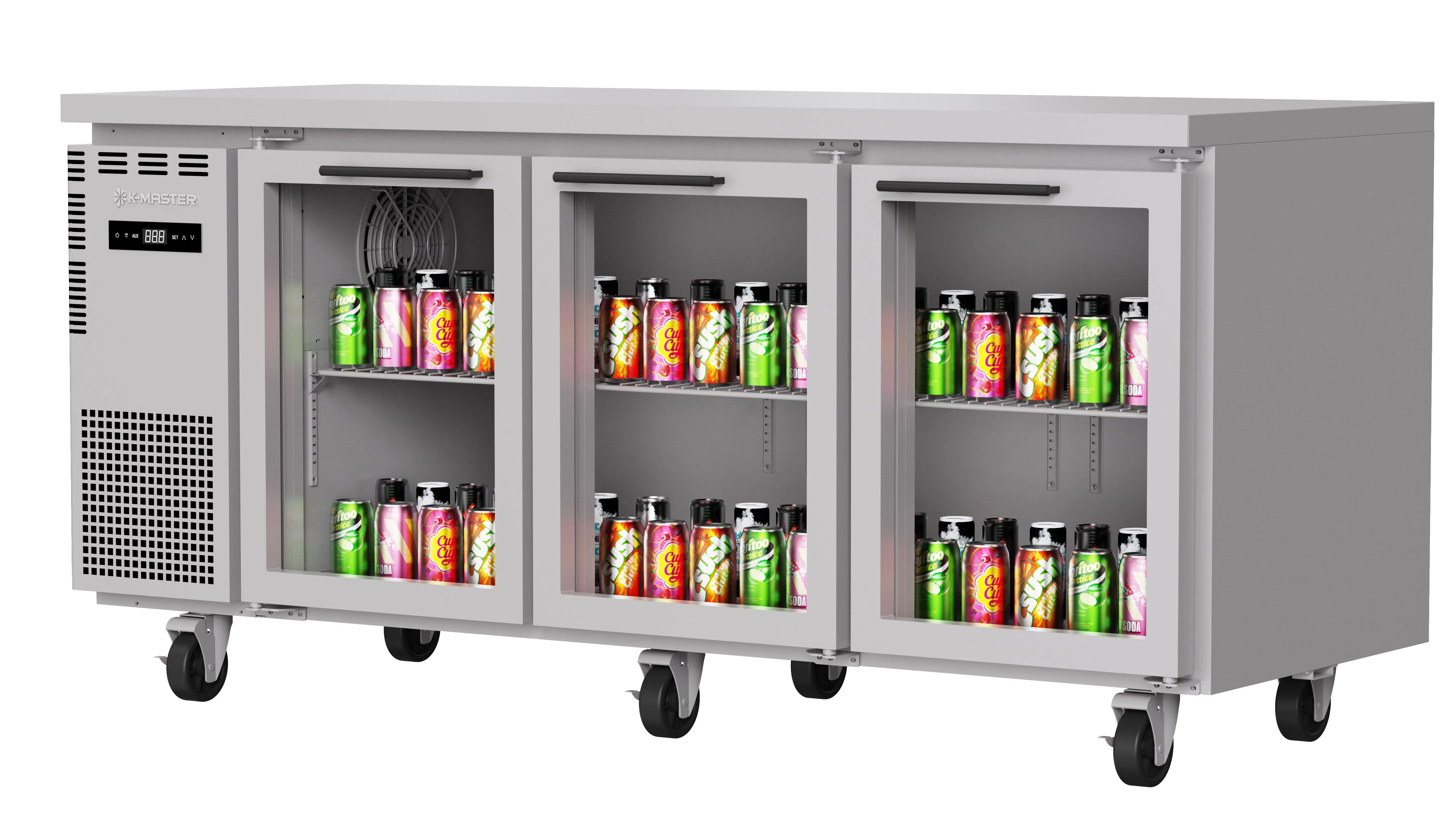 Under Counter Refrigerator - 3 doors - HS18-3RG-N