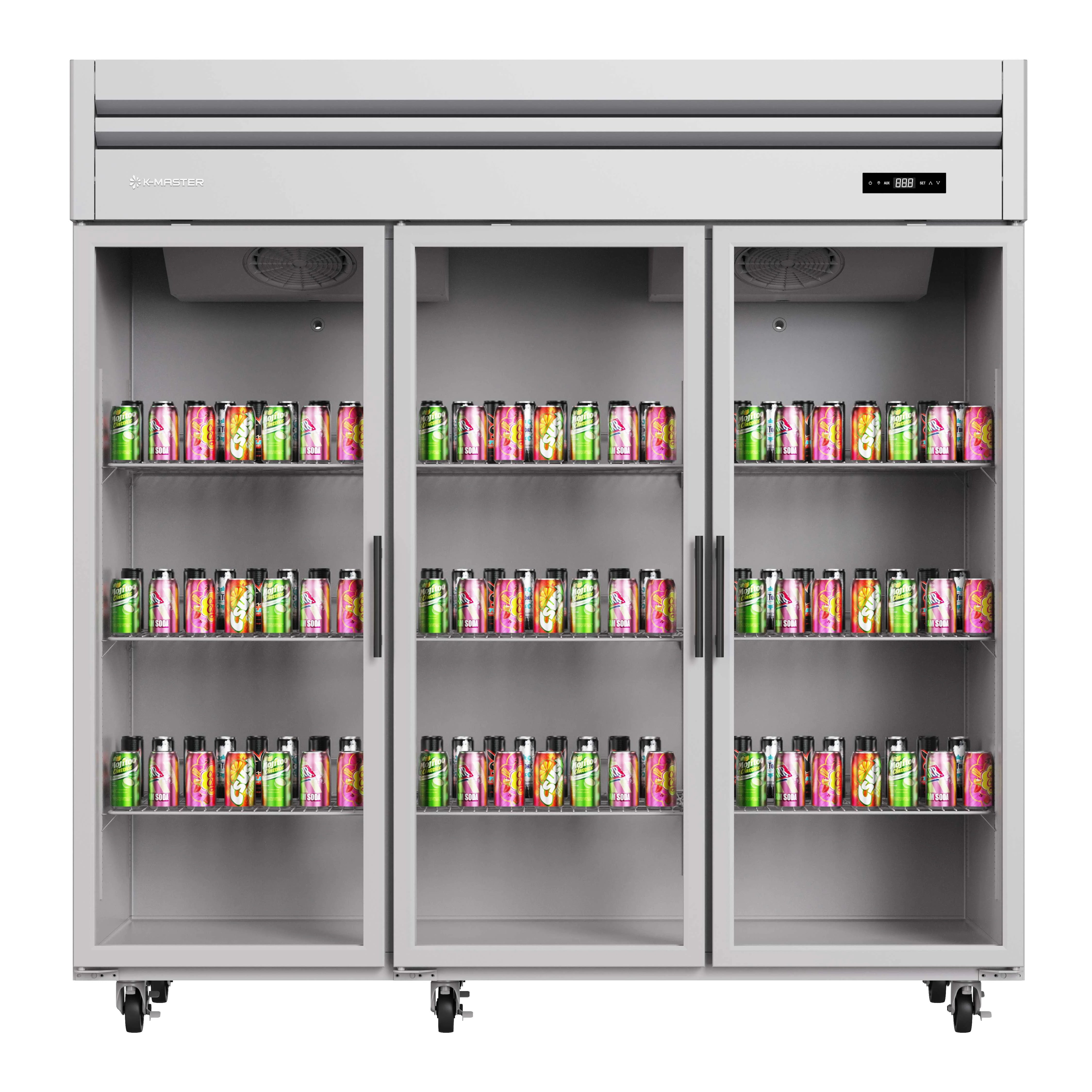 Upright Three Doors Refrigerator - HT65-3RG-N