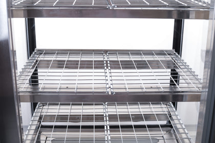 Anvil NDHV3720 - 600mm Hot Square Glass Display - 3 Tier