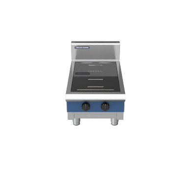 Blue Seal Evolution Series IN512F-B 450mm Two Full Area Induction Benchtop Cooktop