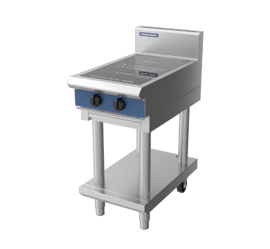 Blue Seal Evolution Series IN512R5-LS 450mm Two Round Induction Cooktop on Leg Stand