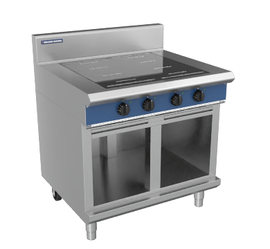 Blue Seal Evolution Series IN514F-CB 900mm Four Full Area Induction Cooktop on Cabinet Base