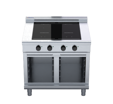 Waldorf 800 Series INL8400F-CB - 900mm Electric Induction Cooktop Low Back Version - Cabinet Base