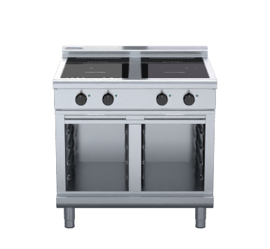 Waldorf 800 Series INL8400R3-CB - 900mm Electric Induction Cooktop Low Back Version - Cabinet Base