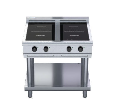 Waldorf 800 Series INL8400R3-LS - 900mm Electric Induction Cooktop Low Back Version - Leg Stand