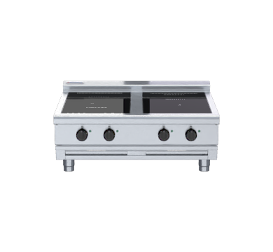 Waldorf 800 Series INL8400R3F-B- 900mm Electric Induction Cooktop Low Back Version - Bench Model