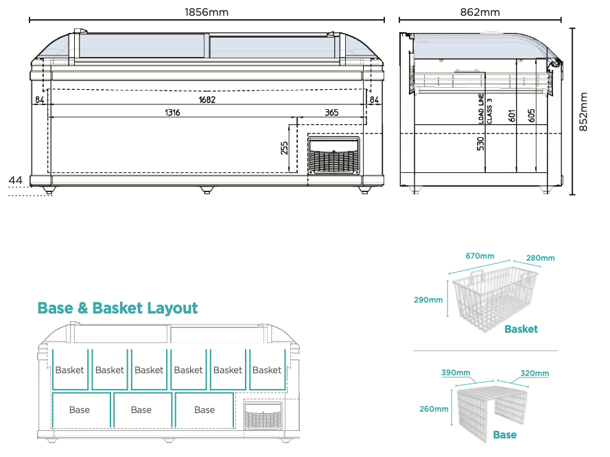 Bromic Irene ECO 185 Island Freezer 525L