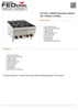 GASMAX JUS-TR-4 Benchtop Natural Gas 4 Burner Cooktop