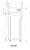 Turbo Air KR45-4G-N(HC) Upright Glass Four Half Door Fridge 1210L