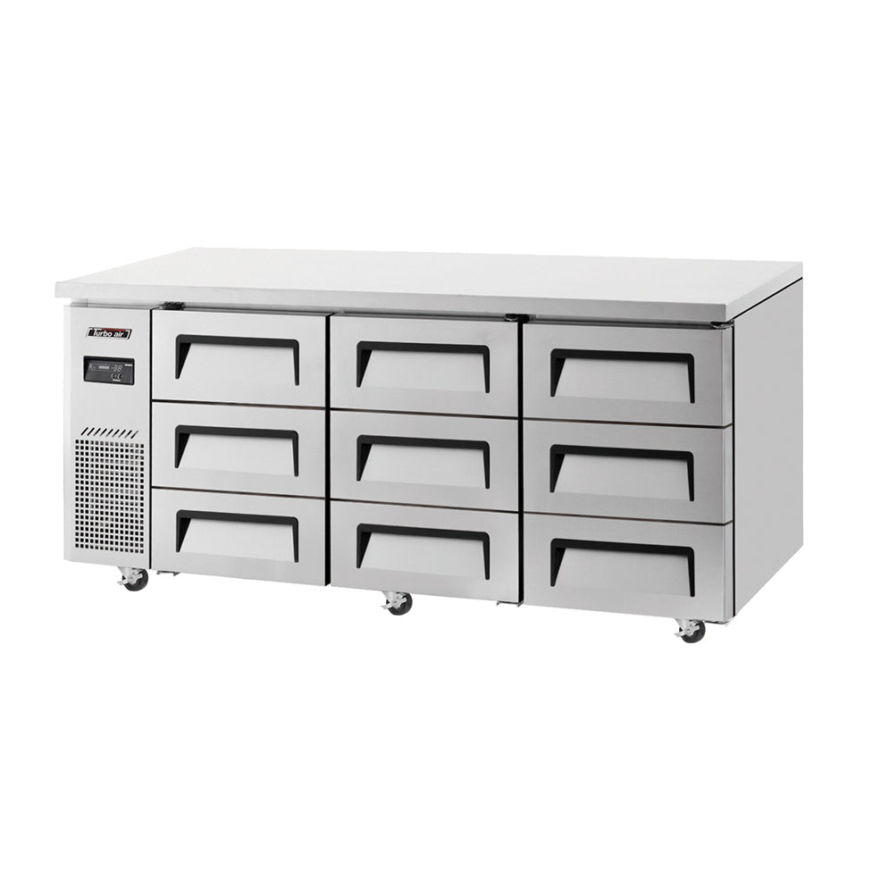 Turbo Air KUR18-3D-9-N(HC) 9 Drawers Under Bench Fridge 538L