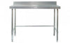 Simply Stainless / SS02.7.1200 LB / Work Bench with Splashback (700 Series) - 1200mm Wide Include leg brace / 43kg / W1200 x D700 x H900 / Lifetime Warranty