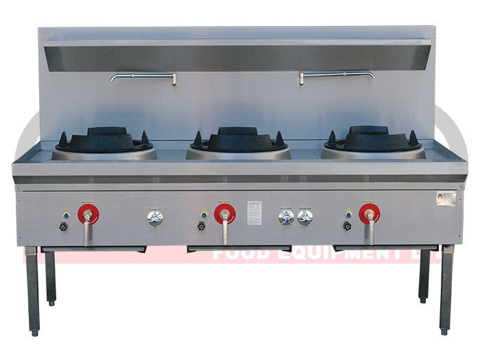 LKK 3BC 3 Burner Waterless Gas Wok – Chimney Burner