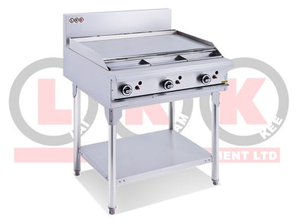 LKK OB6A 3 Burner Gas Griddle Plate 900mm