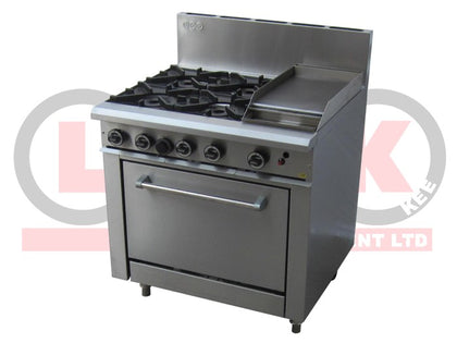 LKK OB6C+O 4 Gas Burner Cooktop n 300mm Hotplate With Static Oven 900mm