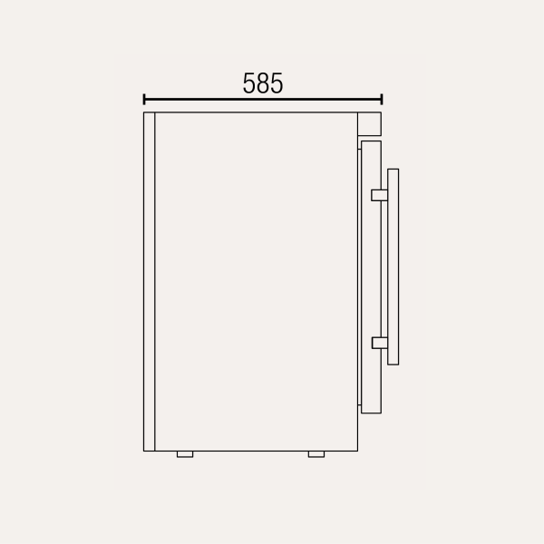 Exquisite MC210H One Solid Door Underbench Storage Refrigerators