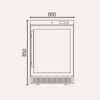 Exquisite MF210G One Glass Door Underbench Storage Freezers