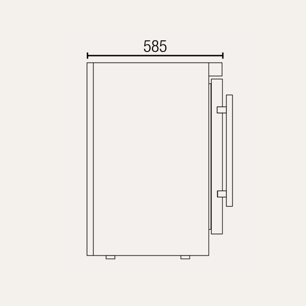 Exquisite MF210G One Glass Door Underbench Storage Freezers