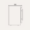 Exquisite MF210G One Glass Door Underbench Storage Freezers
