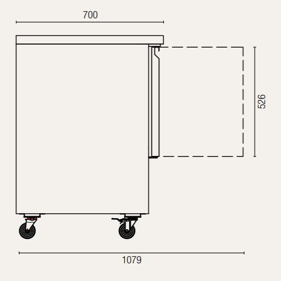 Exquisite SLC250 Two Solid Doors Underbench Storage Refrigerators – Static