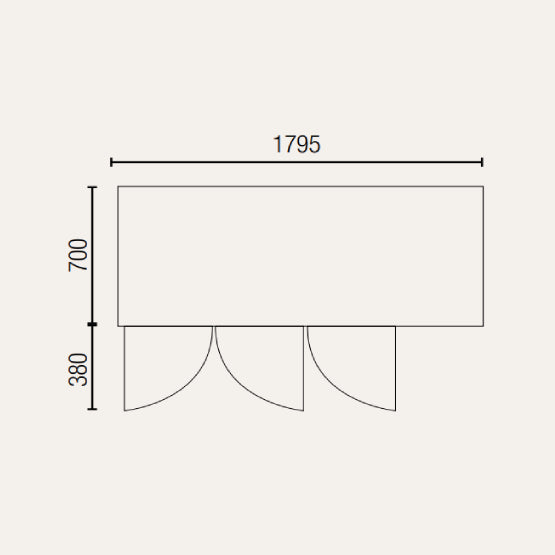 Exquisite USF400H Three Solid Doors Underbench Storage Freezers