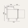 Exquisite MTC363H Stainless Steel Top Food Preparation Refrigerators