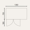 Exquisite USF260H Two Solid Doors Underbench Storage Freezers