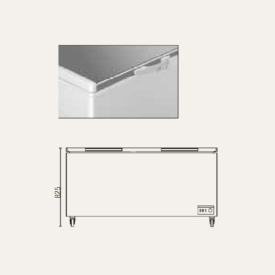 Exquisite ESS760H Stainless Steel Top Storage Chest Freezers