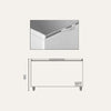 Exquisite ESS560H Stainless Steel Top Storage Chest Freezers
