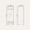 Exquisite DC400PB One Glass Door Upright Display Refrigerators – Black
