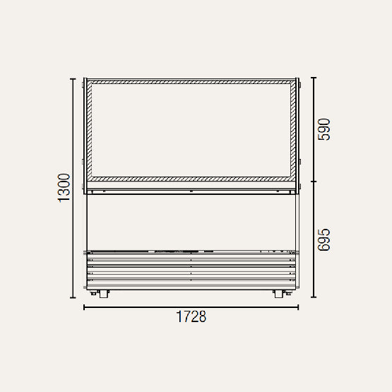 Exquisite IC18T – 18 Tubs Ice Cream Scooping Freezers