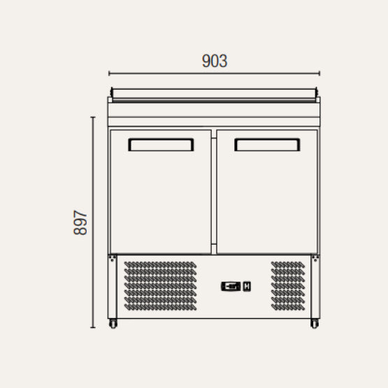 Exquisite STC250 Saladette Food Preparation Refrigerators – Static