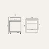 Exquisite ICC550H Two Doors Food Preparation Refrigerators