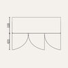 Exquisite UBC330L Three Swing Doors Backbar Display Refrigerators, Low Height