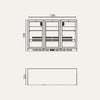 Exquisite UBC330S Three Sliding Doors Backbar Display Refrigerators