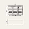 Exquisite UBC330SL Three Sliding Doors Backbar Display Refrigerators, Low Height