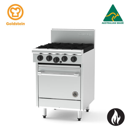 Goldstein PF12Q220FF-X - 2 Burner with Chargrill & 500mm Gas Fan Forced Oven