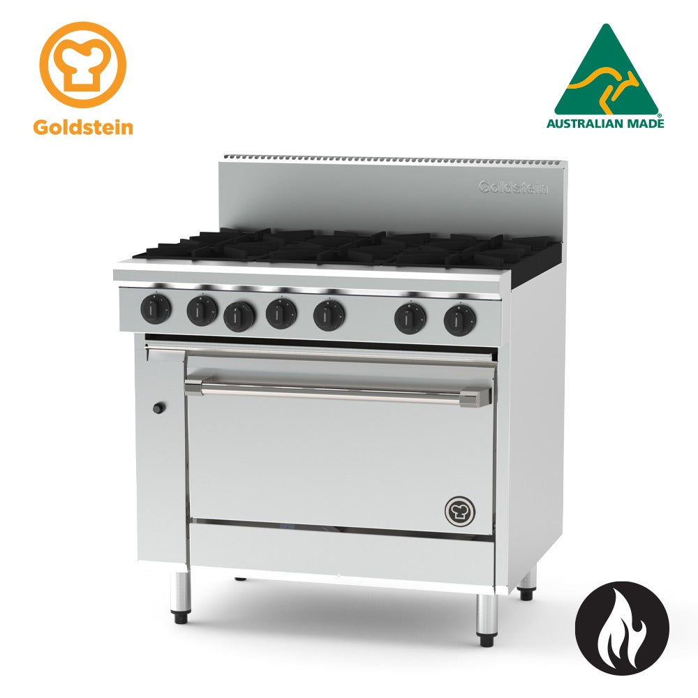 Goldstein PF628-X - 6 Burners with 700mm Gas Static Oven