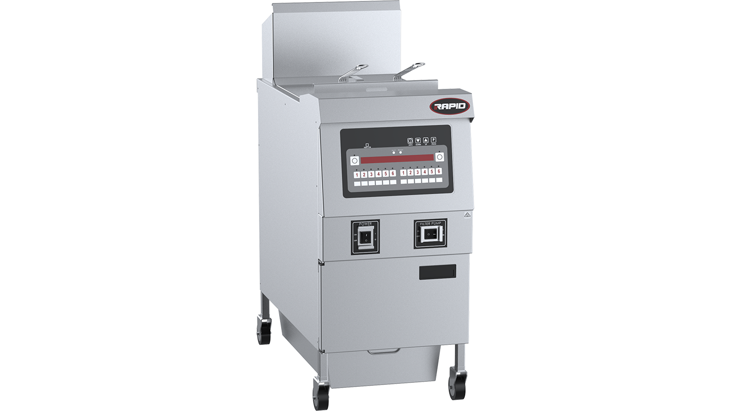 B+S Rapid RF-1E - Single Pan 2 Basket Rapid Electric Fryer