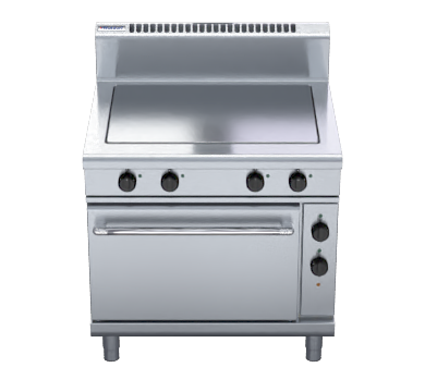 Waldorf 800 Series RN8114EC - 900mm Electric Solid Top Convection Oven Range