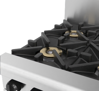 Waldorf / RNL8400G-B_NAT / 600mm Gas Cooktop Low Back Version Bench Model (112MJ, Natural Gas) / 116kg / W600 x D805 x H370 / 1Y Warranty