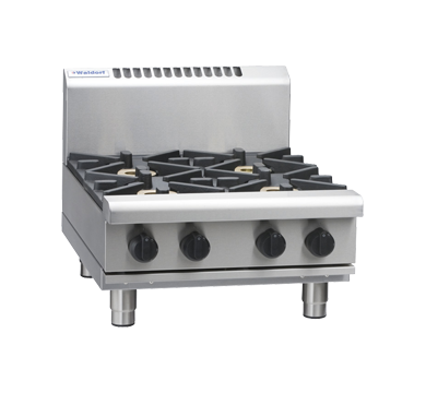 Waldorf / RNL8403G-B_NAT / 600mm Gas Cooktop Low Back Version Bench Model (76MJ, Natural Gas) / 116Kg / W600 x D805 x H370 / 1Y Warranty