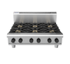 Waldorf / RNL8600G-B_LPG / 900mm Gas Cooktop Low Back Version - 6 Burners Bench Model (168MJ, LPG) / 174Kg / W900 x D805 x H370 / 1Y Warranty