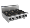 Waldorf / RNL8600G-B_LPG / 900mm Gas Cooktop Low Back Version - 6 Burners Bench Model (168MJ, LPG) / 174Kg / W900 x D805 x H370 / 1Y Warranty