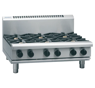 Waldorf / RNL8609G-B_LPG / 900mm Gas Cooktop Low Back Version Bench Model (60MJ, LPG) / 174Kg / W900 x D805 x H530 / 1Y Warranty