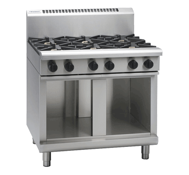Waldorf / RN8600G-CB_LPG / 900mm 6 Burner Cooktop on Cabinet Base(168MJ, LPG) / 245Kg / W900 x D805 x H1130 / 1Y Warranty