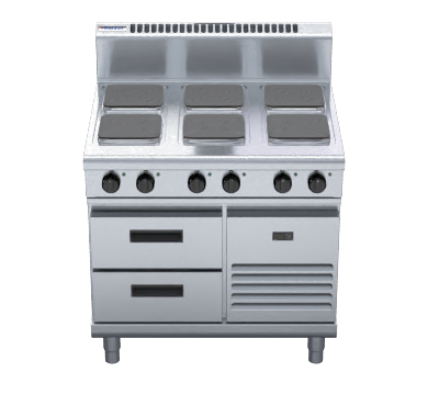 Waldorf 800 Series RN8600SE-RB - 900mm Electric Cooktop Sealed Hobs - Refrigerated Base