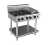 Waldorf / RNL8603G-LS_LPG / 900mm Gas Cooktop Low Back Version Leg Stand - 4 burner cooktop with 300mm griddle  (132MJ, LPG) / 174Kg / W900 x D805 x H972/ 1Y Warranty