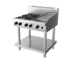 Waldorf / RNL8603G-LS_LPG / 900mm Gas Cooktop Low Back Version Leg Stand - 4 burner cooktop with 300mm griddle  (132MJ, LPG) / 174Kg / W900 x D805 x H972/ 1Y Warranty