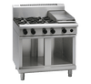 Waldorf / RN8603G-CB_NAT / 900mm Gas Cooktop - 4 burner cooktop with 300mm griddle on cabinet base (132MJ, Natural Gas) / 245Kg / W900 x D805 x H1130 / 1Y Warranty